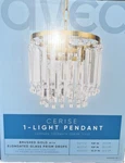 !new! Avec - Cerise Collection Luxery Brushed Gold Pendant Light. Fixed Price $34.99.