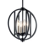 Kichler 43642BK - Samural Light 14" Wide Pendant Black. Fixed Price $99.89.