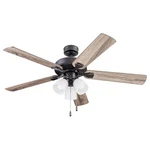 Portage Bay 52" Stannor Ceiling Fan Indoor Light Kit With Bulbs, 51434, Bronze. Fixed Price $127.99.