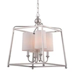 Crystorama 2245-PN Sylvan 16" 4-LIGHT Chandelier In Polished Nickel. Fixed Price $548.00.