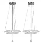Philips Forecast Taylor 3 Light Pendant Fixture, Satin Nickel Finish (2 Pack). Fixed Price $62.99.