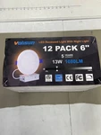 Volisun 12 Pack 6 Inch 5CCT Recessed With Night Light,canless Led. Fixed Price $49.99.