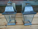 Vtg Hampton Bay Brass Beveled Glass Outdoor Lighting Fixtures 445994 Broken Read. Fixed Price $39.99.