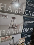 Hampton Bay Stratton 14 In. 3-LIGHT Black Semi Flush Mount HDP00007 New. Fixed Price $20.25.