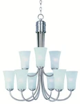 Maxim 10046FTSN Logan 28.5" 9-LIGHT Multi-tier Chandelier Satin Nickel. Fixed Price $408.00.