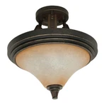 Golden Umber Dimmable Led Semi Flush Ceiling Light With Burnt Sienna Glass $204. Fixed Price $47.99.