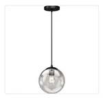 Volume Lighting 1-LIGHT Black Mini Pendant With Clear Round Glass Shade. Fixed Price $41.99.
