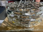 Aosihua ASA-18129 Round Crystal Chandelier Modern 6 Light Drum Clear Open Box. Fixed Price $99.00.