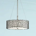 Kichler Silver Coral 18 1/4" Wide Classic Pewter Pendant. Fixed Price $709.99.
