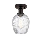 Innovations Edison Salina Light Semi-flush Mount, 616-1F-OB-G292. Fixed Price $132.00.