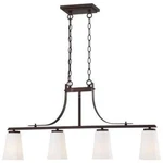 Minka Lavery Zacara 4-LIGHT Artistic Bronze Island 4324-577. Fixed Price $269.99.