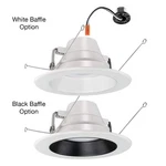 Commercial Electric 6" 30 Opt Integrated Led Recessed Light Trim Adj Cct Wet. Fixed Price $10.99.