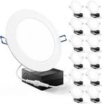 Sunco 12 Pack Recessed Lighting Led, Inch, 6000K Daylight Deluxe. Fixed Price $87.84.