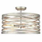 Millennium Lighting Metal Semi-flush Ceiling Mount Antique Nickel- Silver. Fixed Price $104.49.