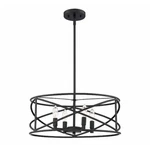 Hampton Bay Hastings 4-LIGHT Oil Rubbed Bronze Vintage Industrial Drum Chandelie. Fixed Price $53.00.