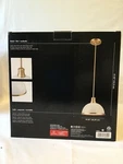 Globe Electric 60824 Beckett 1-LIGHT Matte White Pendant With Metal Shade. Fixed Price $19.99.