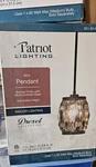 Patriot Lighting Drexel Mini Pendant Bronze W/multi-colored Glass 2. Fixed Price $60.00.