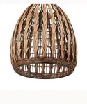 Novogratz X Globe 1-LIGHT Pendant Brown Woven Rattan. Fixed Price $49.68.