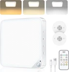 Rechargeable 6W Motion Sensor Ceiling Light Indoor, Wireless Magnetic Stick. Fixed Price $30.91.