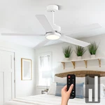 Ceiling Fan Inch Remote Control 18W Dimmable Blades White CS5202 Conciseer. Fixed Price $259.99.