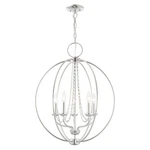 Arabella Light Globe Chandelier Shabby Chic STYLE-28.25 Inches Tall. Fixed Price $319.96.