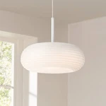 Possini Euro Sandringham 13 3/4" Sanded White Modern Led Pendant Light. Fixed Price $124.95.