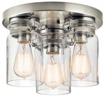 Kichler 42891NI Brinley 3-LIGHT Flush Mount Brushed Nickel. Fixed Price $259.97.