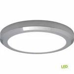 16 In. 1-LIGHT Edge-lit Chrome Dimmable Led Flush Mount By Hampton Bay. Fixed Price $55.48.