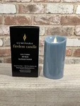 Luminara 7" Light Blue Flameless Pillar Candle Sea Breeze Scent. Fixed Price $28.99.
