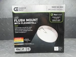 Commercial Electric Flexinstall Led 10 In. Brushed Nickel Recessed Ceiling Light. Fixed Price $21.99.