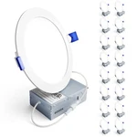 Ensenior 16 Pack Inch Led Recessed Ceiling Light, Dimmable, 6000K Clear Whi.... Fixed Price $145.69.