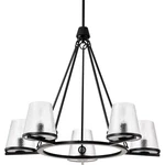 Nuvo Lighting 60/8258 Valentine 30"W Ring Chandelier - Black. Fixed Price $721.99.