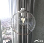 Hunter Xidane 1-LIGHT Brushed Nickel Island Pendant With Clear Glass Shade 19768. Fixed Price $199.99.