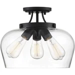 Savoy House Lighting 6-4035-3-BK Octave Semi-flush Mount Black. Fixed Price $236.30.