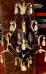 Authentic Quoizel Minuet 3-LIGHT Chandelier Bombay Gold All Crystals Present. Fixed Price $295.00.
