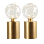 Jhy Design Set Of 2 Metal Table Lamp Battery Powered 8''TALL Cordless Li.... Fixed Price $46.32.