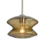 Besa Lighting Stem Pendant, Satin Nickel/beige 1TT-ZENLT-SN. Fixed Price $508.50.