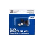 2 Pack Commercial Electric Lamp Matte Black Cap Nuts Oil Rubbed Bronze & Chrome. Fixed Price $11.94.
