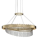 Allegri 036355-FR001 Saturno 20"W Led Ring Chandelier Brass. Fixed Price $1028.00.
