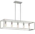 Quoizel New Harbor Brushed Nickel Light For Kitchen Island Dining Room NHR538BN. Fixed Price $175.00.