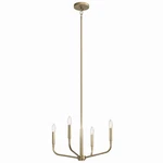 Madden 4-LIGHT Chandelier With Semi-flush Mount In Champagne Bronze. Fixed Price $174.97.