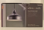 New Allen + Roth Steel/gray Metal Industrial Dome Swag Pendant Light. Fixed Price $49.98.