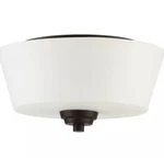 Craftmade Grace Light Flushmount, Espresso W/white Frosted Glass 41982-ESP. Fixed Price $50.00.