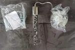 Finesse Decor 1-LIGHT GU10 Chrome Sparkling Night Cylinder Large Acrylic Pendant. Fixed Price $75.00.
