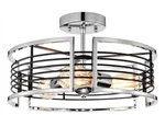 Chloe Aka Kyal 15" Semi Flush Mount 3 Bulb Light Fixture. Fixed Price $109.95.