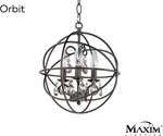 Maxim Lighting Orbit Oil Rubbed Bronze 3 Crystal Chandelier - 25140OI. Fixed Price $107.67.