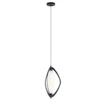 Elan 83872MBK Kivik Pendant, 1-LIGHT Led 9 Watts, Matte Black. Fixed Price $160.00.
