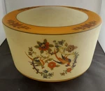 Antique Light Fixture Globe Glass Pheasants Birds Flowers Good Condition. Fixed Price $125.00.