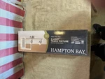 Hampton Bay 19IN 3-LIGHT Track Fixture Lighting Kit Brushed Nickel Finish Led. Fixed Price $39.95.