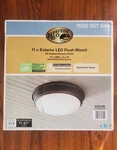 New! Hampton Bay Oil Rubbed Bronze Integrated Led Outdoor Flush Mount. Fixed Price $29.99.